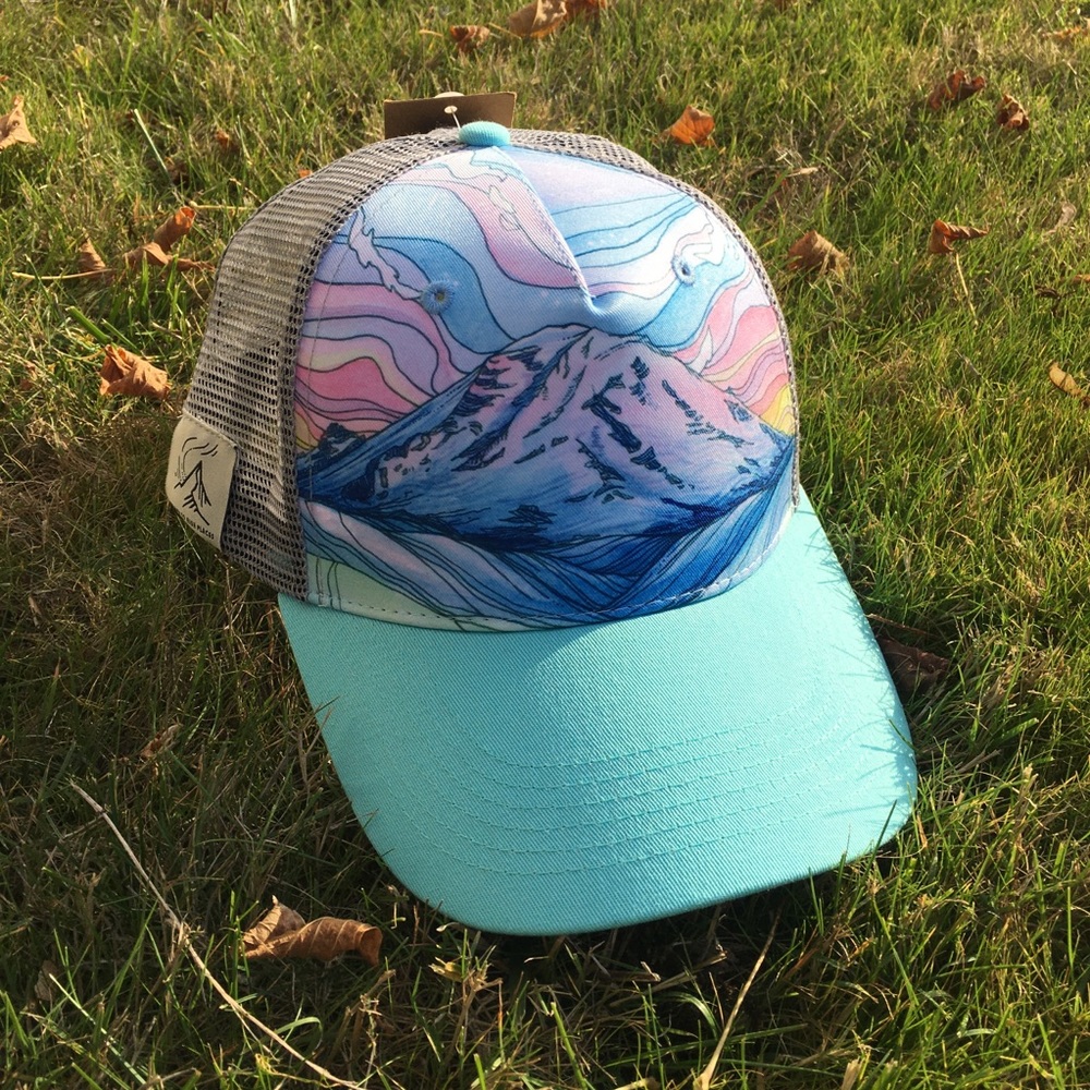 Rainbow Mountain Trucker Hat